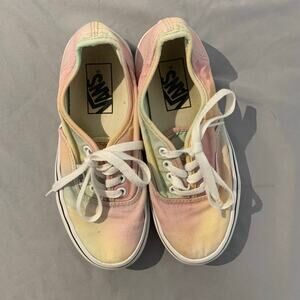 Vans Authentic Tie Dye Rainbow Ombre Canvas Sneakers Women’s 5 / Men’s 3.5